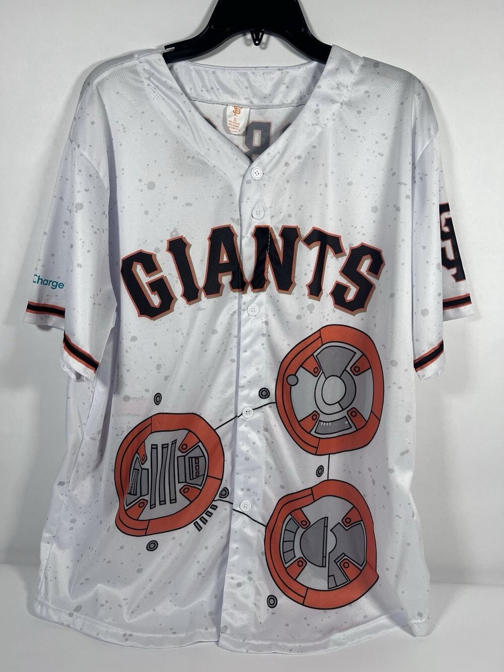 San Francisco Giants Star Wars Bb-8 Jersey Shirt Size Xl Sga